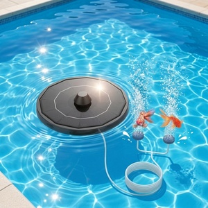 Aireador de Estanque Recargable Solar OEM Disponible, Bomba de Oxígeno Solar Silenciosa de Gran Flujo de Aire para Estanques de Jardín y Pesca al Aire Libre - Product Image 3