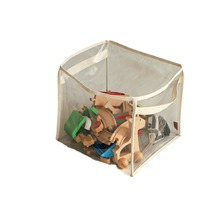 Panier de rangement pour jouets d'enfants en plastique transparent, blocs de construction, jouets en peluche, grande capacité, multifonctionnel, style japonais