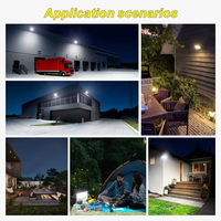 Lámpara de Seguridad LED para Exteriores con Energía Solar Monocristalina ABS, IP65, Control Remoto, 3 Cabezales, Sensor de Movimiento, Gran Angular de 270°