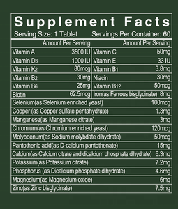 Tabletas Multivitamínicas con Vitamina <span class=keywords><strong>B12</strong></span> Natural Diaria OEM, Suplementos para el Cuidado de la Salud para Adultos, Suplementos Vitamínicos para el Apoyo Inmunológico - Product Image 3