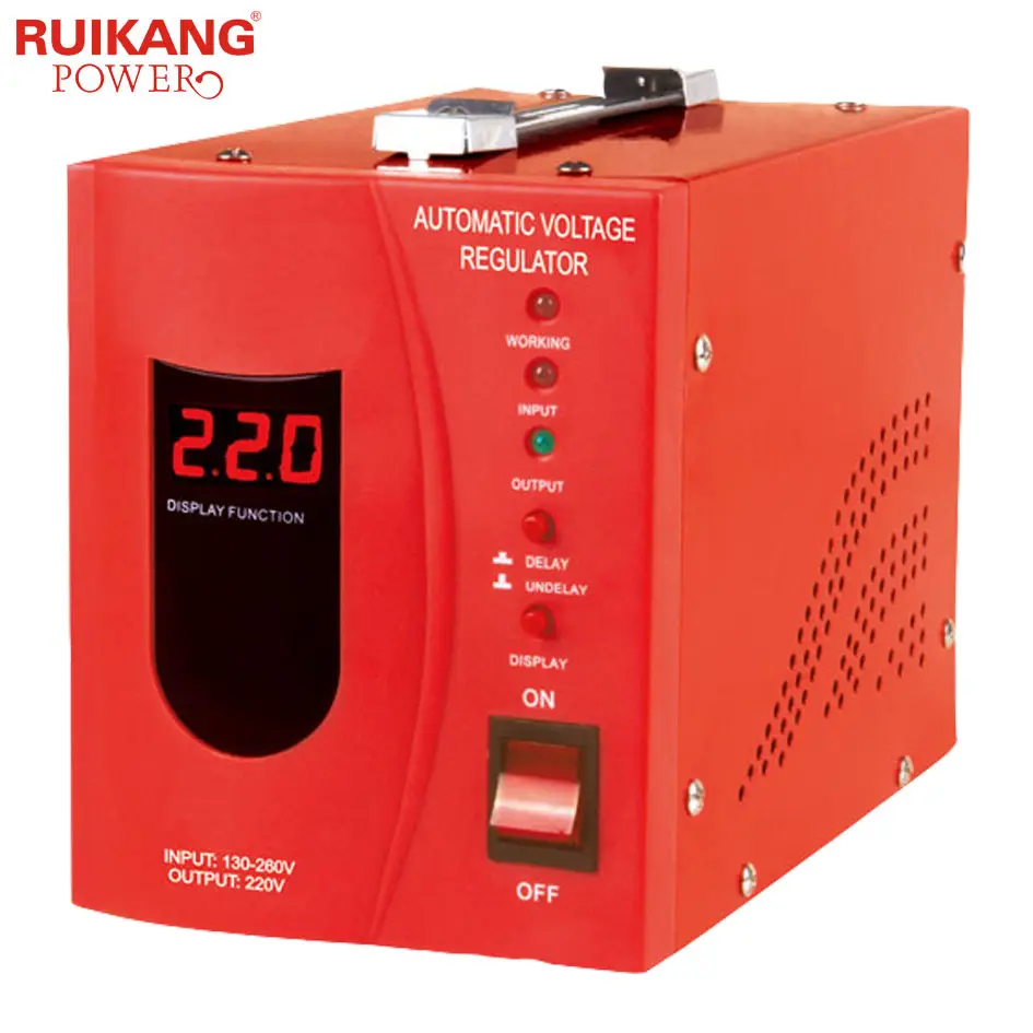 Penstabil Regulator Tegangan AC, Modul Listrik Penghemat Universal Otomatis 3000W 220/110V dengan Tampilan Digital Yang Dapat Dipertukarkan