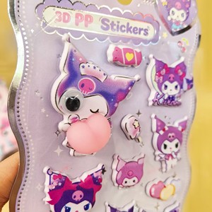 Pegatina de Burbujas de Dibujos Animados para Niños GF, Adhesivo 3D de PP con Diseño de Animalito Lindo para Niñas, Antiestrés, con Ojos Grandes, Decoración de Durazno, Alivio del Estrés - Product Image 5