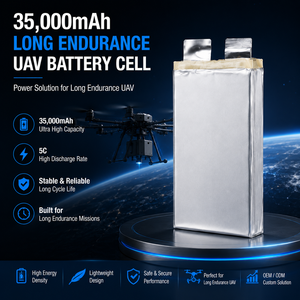 Batterie de drone au lithium polymère 3,7 V 35000 mAh, cellule d'alimentation pour diverses applications, batterie de drone UAV - Product Image 6