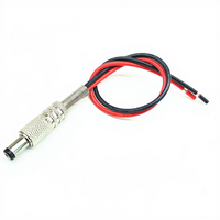 12V 5,5x2,1mm 5,5*2,5mm Stecker + Buchse Metall DC-Stromanschluss Kabelstecker Metallkabel DC-Steckerkabel