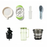 Extracteur de jus à mastication lente à froid en acier inoxydable à vis sans fin pour herbe de blé et légumes verts, marque privée, OEM, vente en gros