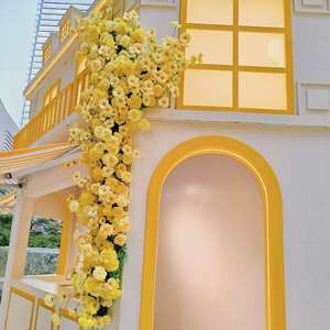 ช่อดอกไม้ประดิษฐ์ ผ้าไหมเทียม กุหลาบ ทิวลิป ฟาแลนนอปซิส ไฮเดรนเยีย สำหรับงานแต่งงาน วันวาเลนไทน์ ตกแต่งบ้าน จัดแต่งทรงผม ขอบดอกแบบฟล็อกกิ้ง - Product Image 1