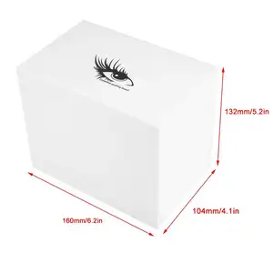 Mới Bán Tùy Chỉnh Trắng Acrylic Eyelash Trường Hợp Mở Rộng Chủ Hiển Thị Perspex Lash Hộp Lưu Trữ - Product Image 6