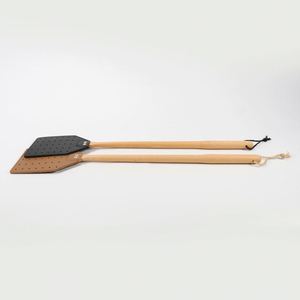 Raquettes à mouches manuelles robustes avec long manche en bois et corde de suspension - Product Image 2