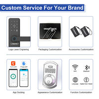 Casier intelligent à distance Ttlock Tuya Wifi Serrure intelligente de porte Mot de passe Empreinte digitale Serrure de porte intelligente Serrures intelligentes pour porte d'entrée