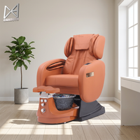 Fauteuil de pédicure moderne de luxe pour salon de manucure, avec massage par vibration et bain à remous, siège inclinable réglable, mobilier de salon de manucure sans tuyauterie