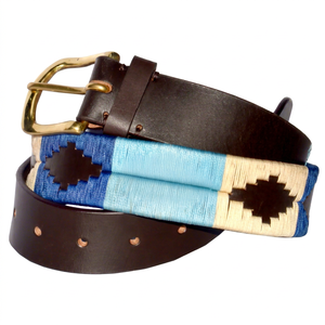 Ceinture Polo en Cuir Véritable Tressée à la Main de Haute Qualité avec Boucle en Laiton Massif – Fournisseur de Ceintures Polo et Étuis LPB-0038 - Product Image 1