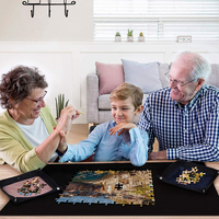 Tapis puzzle en caoutchouc naturel, nouvelle collection de 120x66x0.2cm, en polyester, à rouler pour enfants, noir
