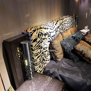 Luxury Homey Italian High-end Luxury Leopard Print Double <strong>Bed</strong>, Stylish Modern Bedroom Set Furniture, Extra-large Bedroom Set - Product Image 6