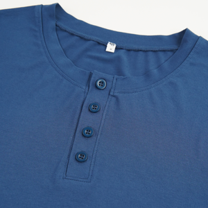 <strong>Men's</strong> Sleepwear Custom <strong>Pyjamas</strong> Knitted <strong>Short</strong>-Sleeved <strong>Shorts</strong> Pullover Suit Summer Loungewear <strong>Men</strong> <strong>Set</strong> - Product Image 4
