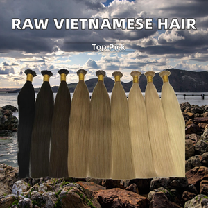 Extensiones de Cabello Humano Virgen Vietnamita con Punta Plana, Doble Trama, Liso Natural, Cutícula Alineada, Sin Procesar - Product Image 2