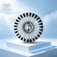 Jantes de voiture de luxe multi-rayons, finition noire brillante usinée, roues sport 19 20 21 22 pouces