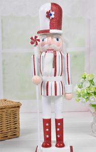 Navidad 장식 테이블 장식 왕 인형 선물 나무 사탕 장난감 크리스마스를위한 막대 사탕 군인 호두 까기 인형 - Product Image 3