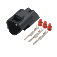 XIPU 3Pin Konektor Koil Pengapian Otomatis Tahan Air Elektronik TS Tersegel 2.3mm Bahan PBT Kabel Harness OEM/ODM 6188-0099 6189-0179