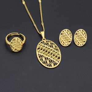 Joyería Jxx para Mujer, Conjuntos de Boda Chapados en Oro de 24K, Cuentas de Latón Modernas con Engaste de Garra para Regalos, Diseño de Moda, Joyeros de Dubái - Product Image 2