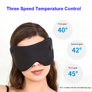 Mascarilla eléctrica para ojos recargable por USB, portátil, inalámbrica, lavable, para dormir, compresa para ojos caliente, compresa fría, masajeador de ojos - Product Image 6