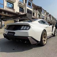 Pour Ford Mustang : Kit Carrosserie Style GTD – Lame de Pare-chocs Avant en Fibre de Carbone, Diffuseur, Spoiler, Panneau de Garde-boue Large, Amélioration de Capot