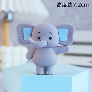 Lot de figurines d'éléphant 3D grises, boules bleues <span class=keywords><strong>et</strong></span> blanches, blocs alphabet pour baptême, communion, fête prénatale - Fournisseur export - Product Image 5