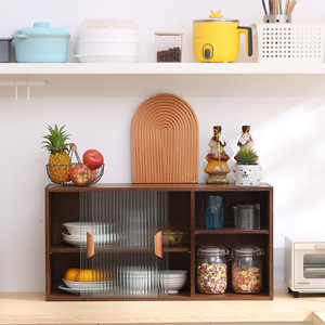 Gabinete de Cocina a Prueba de Polvo Yaoda, Puerta de Vidrio Esmerilado, Gabinete de Almacenamiento Oculto Montado en la Pared, Fácil Instalación, Moderno y Minimalista - Product Image 4