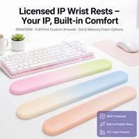 Repose-poignet personnalisé en caoutchouc pour souris, support de poignet ergonomique pour ordinateur, confortable, antidérapant, pour clavier, en stock, livraison rapide