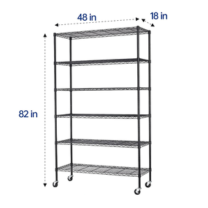 משקל טעינה באיכות גבוהה 800 פאונד לכל פלדה <span class=keywords><strong>NSF</strong></span> מדפי מדף חוט למשרד מטרו בגימור כרום - Product Image 2