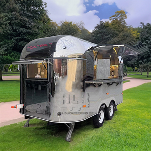 Wholesale Vintage Aluminum Food Truck Mobile <b>Bars</b> for Hotdogs & Ice Cream Collapsible Design with Hot Promotion - Product Image 2