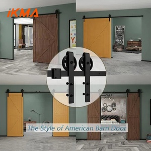 Accessoires de quincaillerie pour <span class=keywords><strong>porte</strong></span> en bois fabriqués en Chine, <span class=keywords><strong>rail</strong></span> de <span class=keywords><strong>porte</strong></span> <span class=keywords><strong>coulissante</strong></span> de style grange - Product Image 6