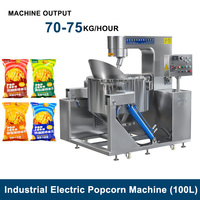 Chine Entièrement Automatique Grande Machine Industrielle à Gaz Électrique pour Popcorn au Caramel, Prix