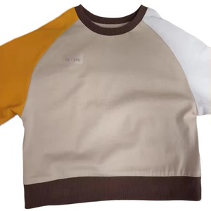 Accesorios de algodón para uniformes escolares infantiles, sudadera transpirable de talla grande, camisetas de cuello redondo para niños de la mejor calidad - Product Image 5