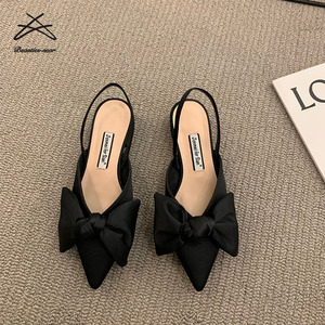 Nuova estate <span class=keywords><strong>donna</strong></span> sandali Slingback <span class=keywords><strong>scarpe</strong></span> alla moda con fiocco a punta a punta <span class=keywords><strong>tacco</strong></span> <span class=keywords><strong>basso</strong></span> da <span class=keywords><strong>donna</strong></span> elegante <span class=keywords><strong>scarpe</strong></span> pump - Product Image 2