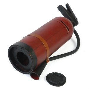 ยุโรปโลหะ Vintage Simulation เครื่องดับเพลิงรุ่นเงิน Bank ตกแต่งโบราณ Home Decor Craft - Product Image 2