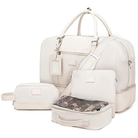 Sac de voyage tendance pour femme, sac de week-end, sac fourre-tout avec poche à chaussures, sac de sport pour les vacances