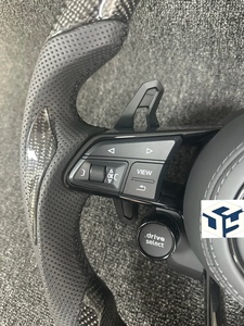 Volante de coche para Audi RS4 A4 B8.5 TT 8J A4 B6 4F S8 D4 S4 B8.B9 RS3 8V A6 C6 4F TT <span class=keywords><strong>MK1</strong></span> Volante de fibra de carbono forjado - Product Image 2