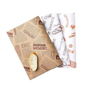 Feuilles de papier ciré anti-graisse 12x12 pouces, carrées, pour emballage de hot-dogs/sandwichs, et feuilles de protection alimentaire pour plateaux, pour pain et nouilles - Product Image 1
