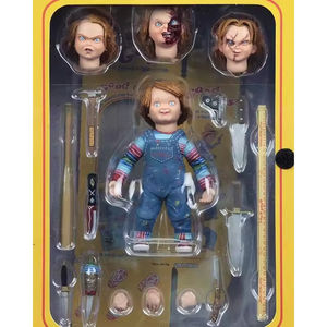 NECA Good Guys Ultimate Action Figure Chucky Ghost Baby Return Soul Doll Modello con Funzione Viso Intercambiabile in PVC Giocattoli - Product Image 5