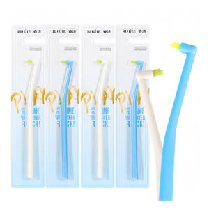 Vente en gros d'usine 6 pièces Brosse à dents orthodontique en plastique souple à petite tête Nettoyage en profondeur des appareils dentaires Brosse <span class=keywords><strong>interdentaire</strong></span> pour usage domestique - Product Image 1