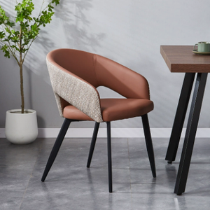 Modern Ergonomic PU Leather Padded <b>Foldable</b> Dining <b>Chair</b> Backrest Stackable Micro-Spring Cushion Seat Metal Legs <b>for</b> Hotel Use - Product Image 5