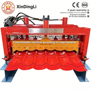 Nuova Macchina per la Produzione di Lamiere per Tetti in Acciaio Zincato e Macchina per la Fabbricazione di Tegole Smaltate - Product Image 1