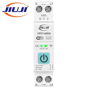 เบรกเกอร์วงจรขนาดเล็กอัจฉริยะ JIUJI Tuya WiFi พร้อมวัดแรงดันและกระแสไฟฟ้า 1P+N 18 มม. ควบคุมระยะไกล พร้อมมิเตอร์วัดพลังงานไฟฟ้า (kWh)  ตัวตั้งเวลา 63A - Product Image 2