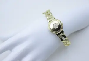 Damesmode Sieraden Set Smaragdgroene Munt Armband Ring 14K Goud Copperl Sieraden Accessoires Vakantie Cadeau