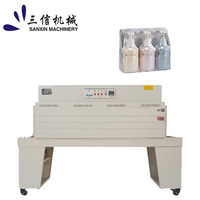 Tunnel de rétraction thermique compact pour bouteilles, canettes, boîtes – Machine d'emballage à vitesse réglable