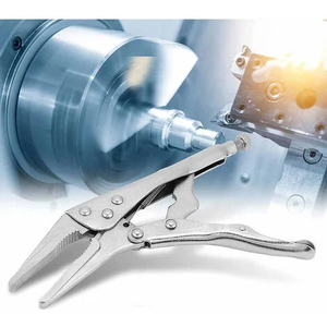 Kendo คีมล็อคตัวเอง225มม. คีมหนีบเหล็กคาร์บอนพร้อมที่จับพลาสติกสำหรับการจีบใช้ในอุตสาหกรรมแบบทำมือ - Product Image 3