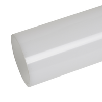 Tube en acrylique PMMA transparent blanc laiteux écologique de 330 mm pour panneaux publicitaires UV, tailles personnalisées, découpe