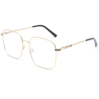 Gafas de Sol Unisex de Metal con Montura Grande, Diseño Simple, Lentes con Filtro de Luz Azul, 4 Colores, Precio Económico de Producción