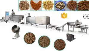 Full Fish Prawns Feed Processing Production Line Manufacturing Plant