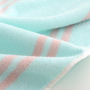 Serviette de Visage en Coton Pur Cotton Love 34x74cm Jacquard Douce Confortable Sans Peluches Rose Bleu Orange Violet - Product Image 1